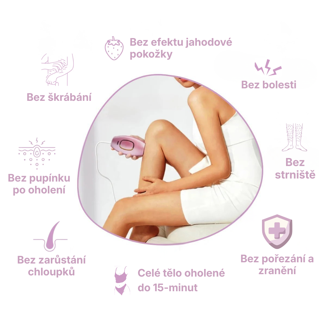 Glazie IPL Epilátor + ochranné brýle zdarma